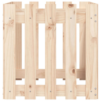 Plantenbak Met Hekontwerp 50X50X50 Cm Massief Grenenhout