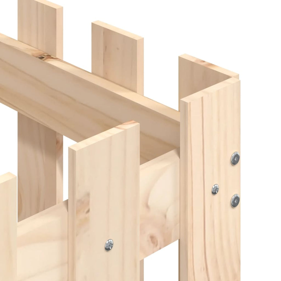 Plantenbak Met Hekontwerp 50X50X50 Cm Massief Grenenhout