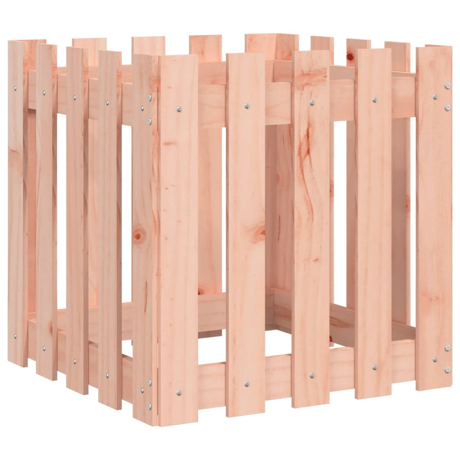 Plantenbak Met Hekontwerp 50X50X50 Cm Massief Douglashout