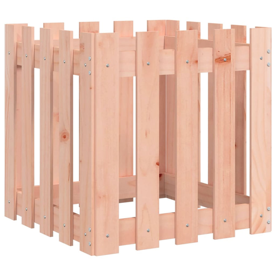 Plantenbak Met Hekontwerp 50X50X50 Cm Massief Douglashout