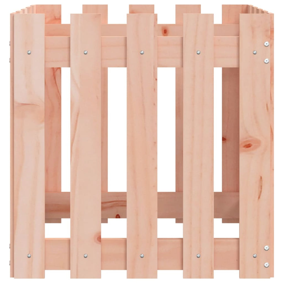 Plantenbak Met Hekontwerp 50X50X50 Cm Massief Douglashout