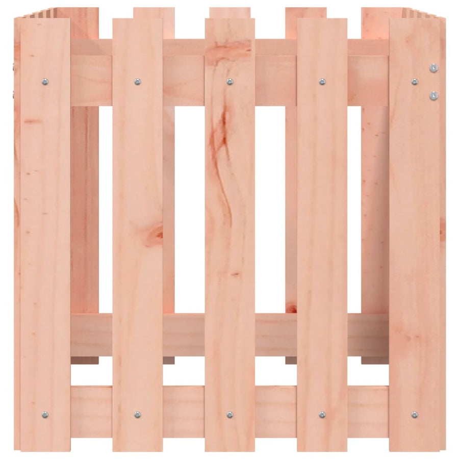 Plantenbak Met Hekontwerp 50X50X50 Cm Massief Douglashout