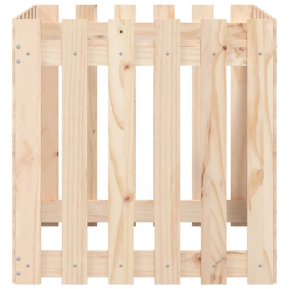 Plantenbak Met Hekontwerp 60X60X60 Cm Massief Grenenhout