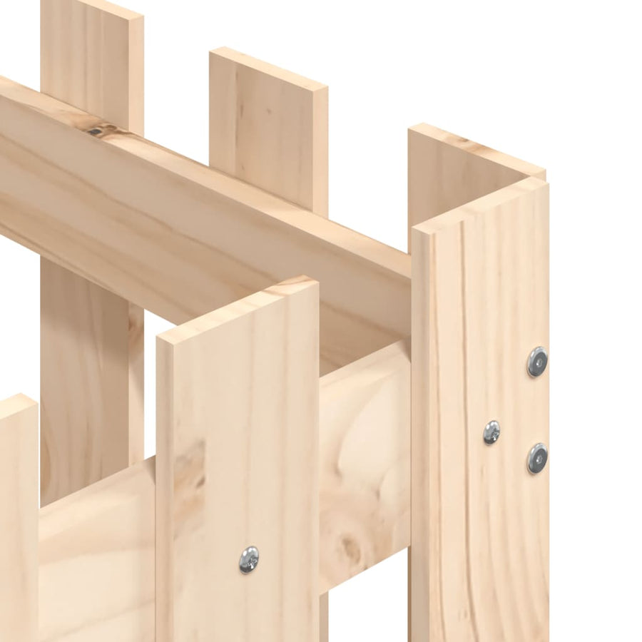 Plantenbak Met Hekontwerp 60X60X60 Cm Massief Grenenhout