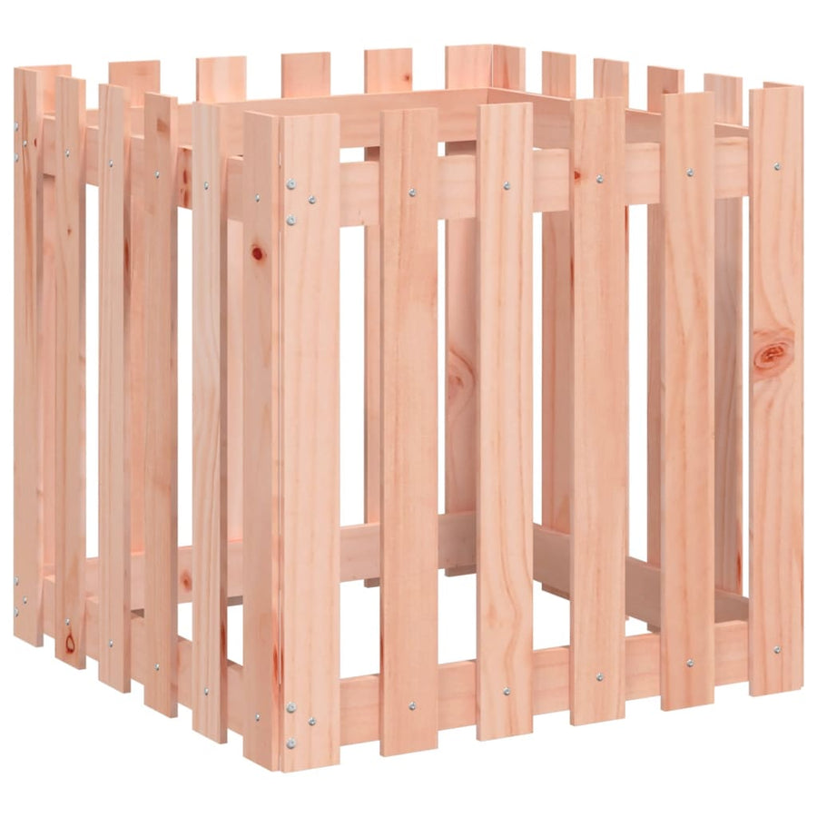 Plantenbak Met Hekontwerp 60X60X60 Cm Massief Douglashout