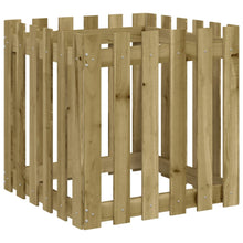 Plantenbak Met Hekontwerp 60X60X60 Cm Geïmpregneerd Grenenhout