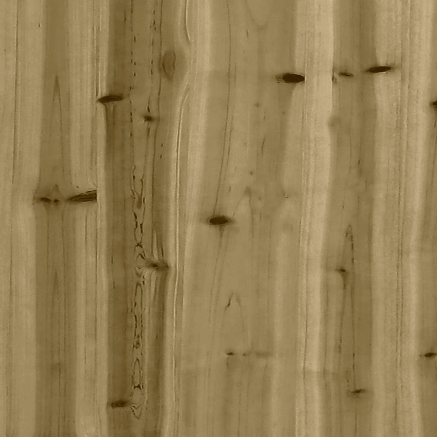 Plantenbak Met Hekontwerp 60X60X60 Cm Geïmpregneerd Grenenhout