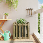 Planter with trellis design 60x60x60 cm impregnated pine