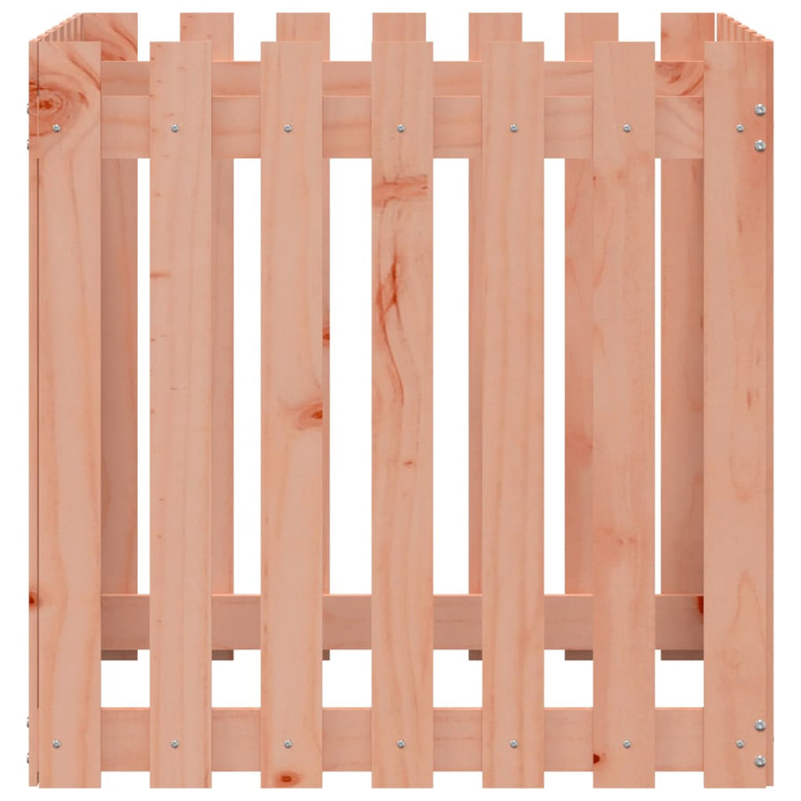 Plantenbak Met Hekontwerp 70X70X70 Cm Massief Douglashout