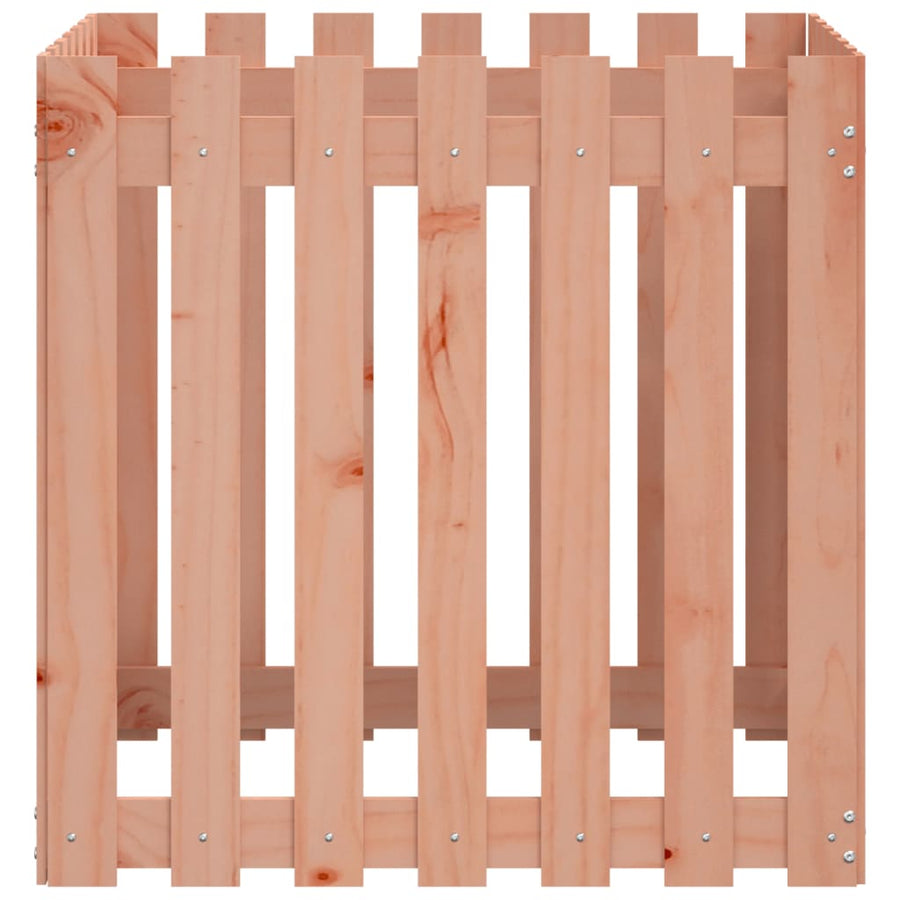 Plantenbak Met Hekontwerp 70X70X70 Cm Massief Douglashout
