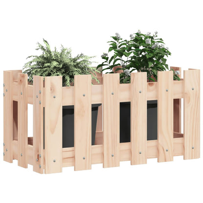 Plantenbak Met Hekontwerp 60X30X30 Cm Massief Grenenhout