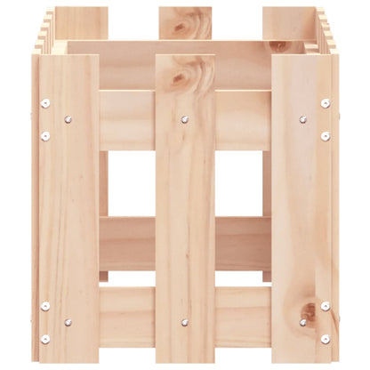 Plantenbak Met Hekontwerp 60X30X30 Cm Massief Grenenhout