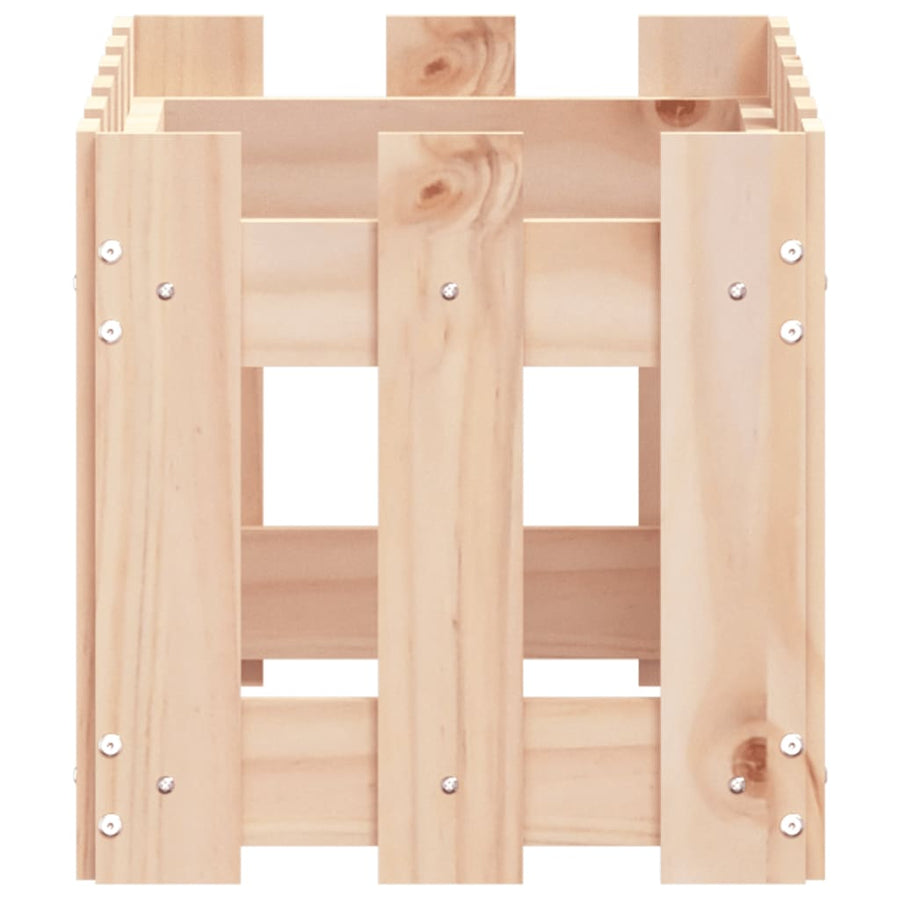 Plantenbak Met Hekontwerp 60X30X30 Cm Massief Grenenhout