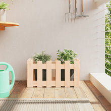 Plantenbak Met Hekontwerp 60X30X30 Cm Massief Grenenhout