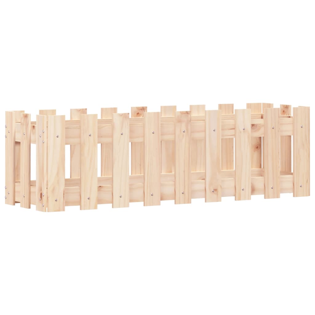 Plantenbak Verhoogd Met Hekontwerp 100X30X30 Cm Grenenhout