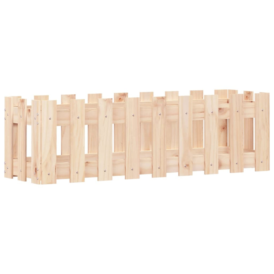 Plantenbak Verhoogd Met Hekontwerp 100X30X30 Cm Grenenhout