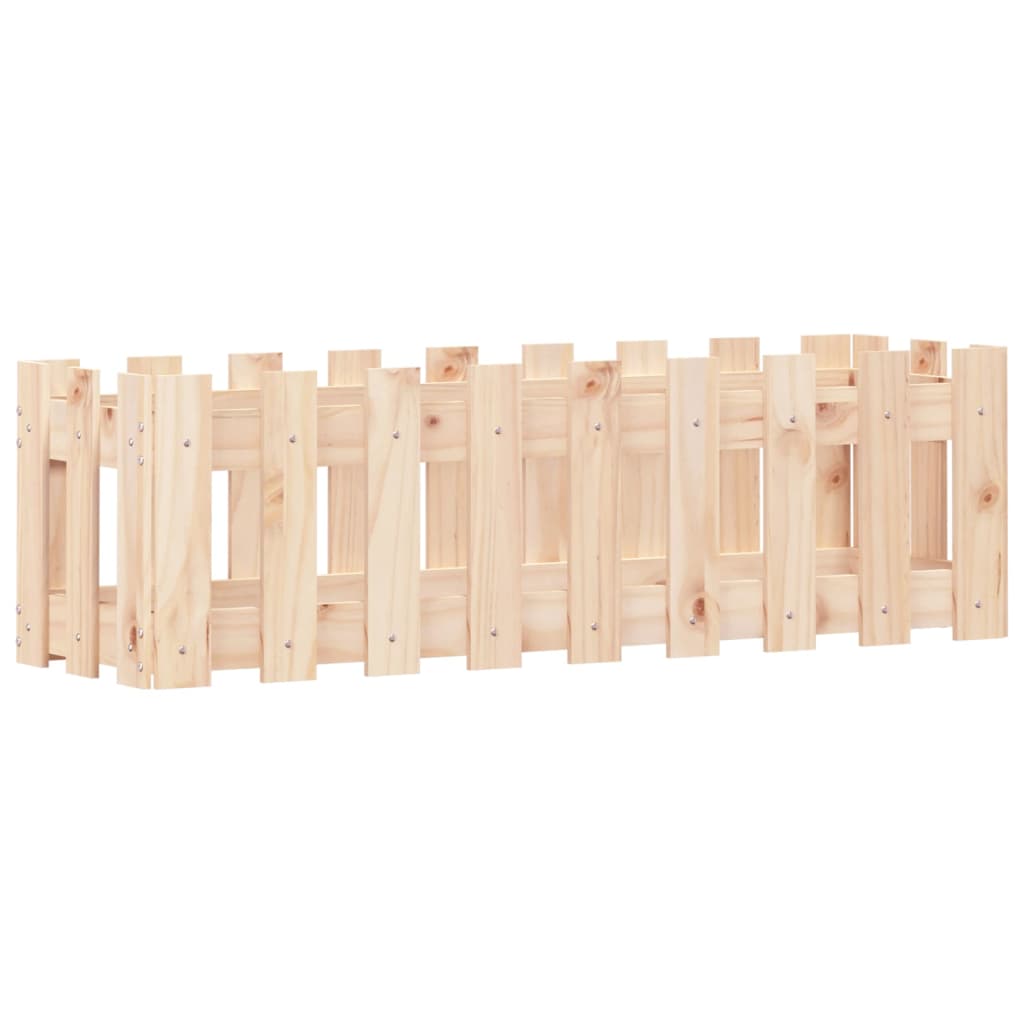 Plantenbak Verhoogd Met Hekontwerp 100X30X30 Cm Grenenhout
