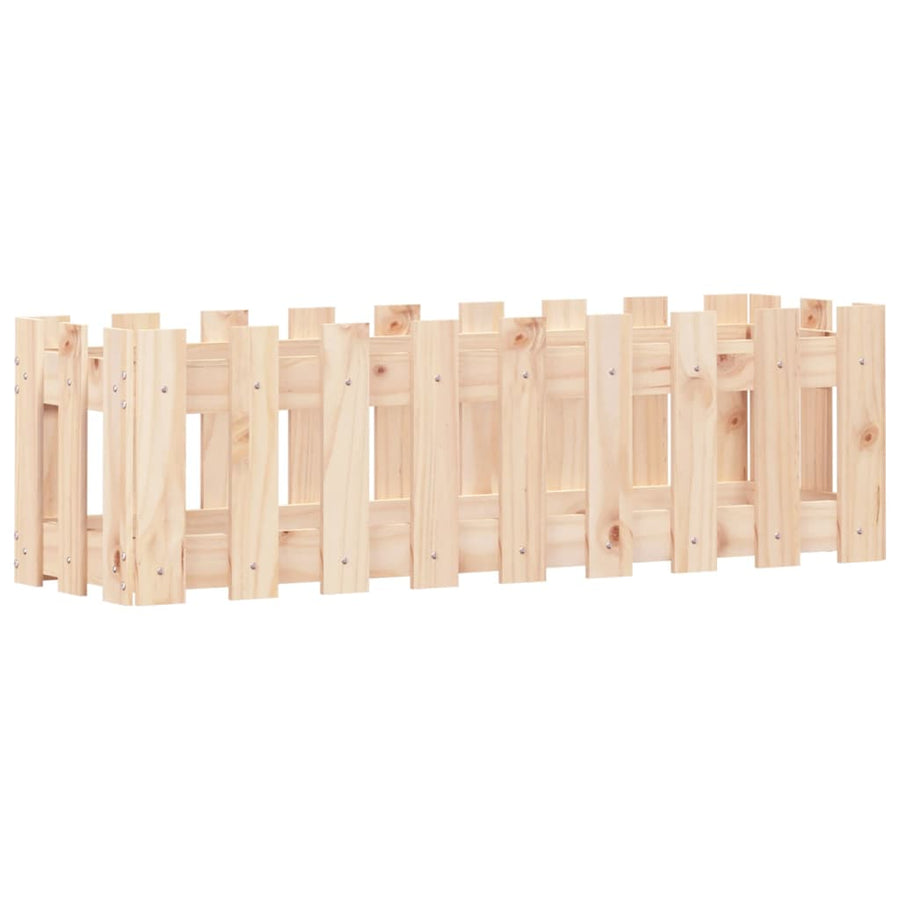 Plantenbak Verhoogd Met Hekontwerp 100X30X30 Cm Grenenhout