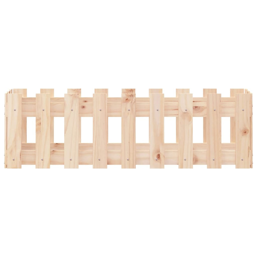 Plantenbak Verhoogd Met Hekontwerp 100X30X30 Cm Grenenhout
