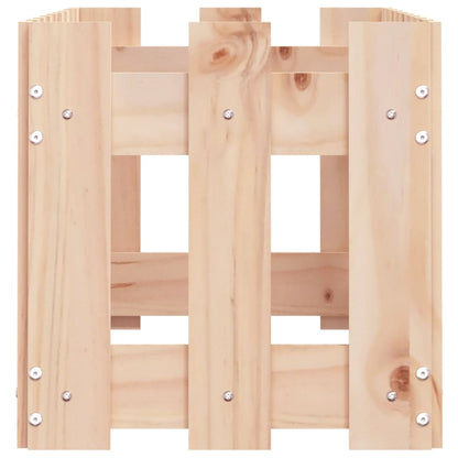 Plantenbak Verhoogd Met Hekontwerp 100X30X30 Cm Grenenhout