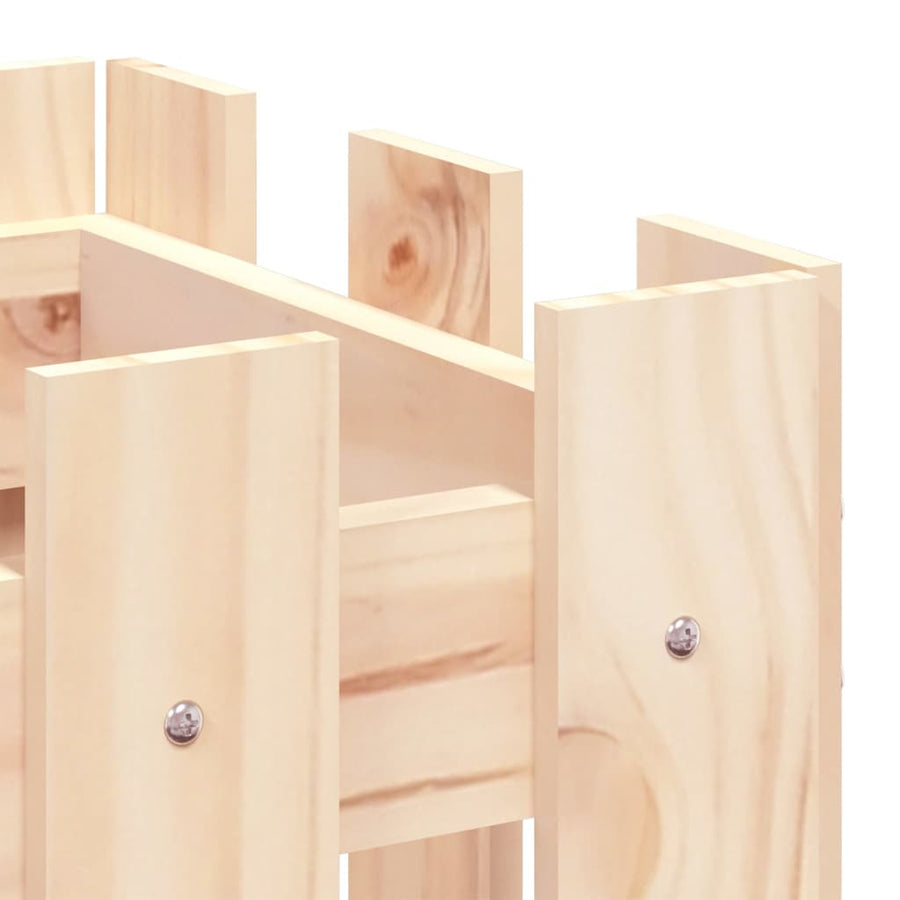 Plantenbak Verhoogd Met Hekontwerp 100X30X30 Cm Grenenhout