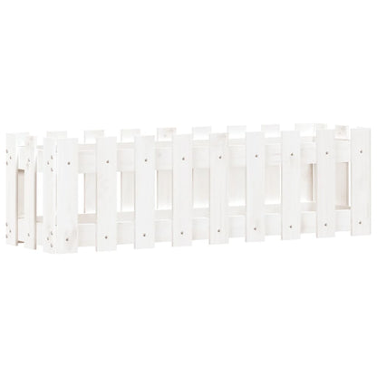 Plantenbak Verhoogd Hekontwerp 100X30X30 Cm Grenenhout Wit
