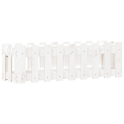 Plantenbak Verhoogd Hekontwerp 100X30X30 Cm Grenenhout Wit