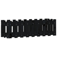 Plantenbak Verhoogd Hekontwerp 100X30X30 Cm Grenenhout Zwart