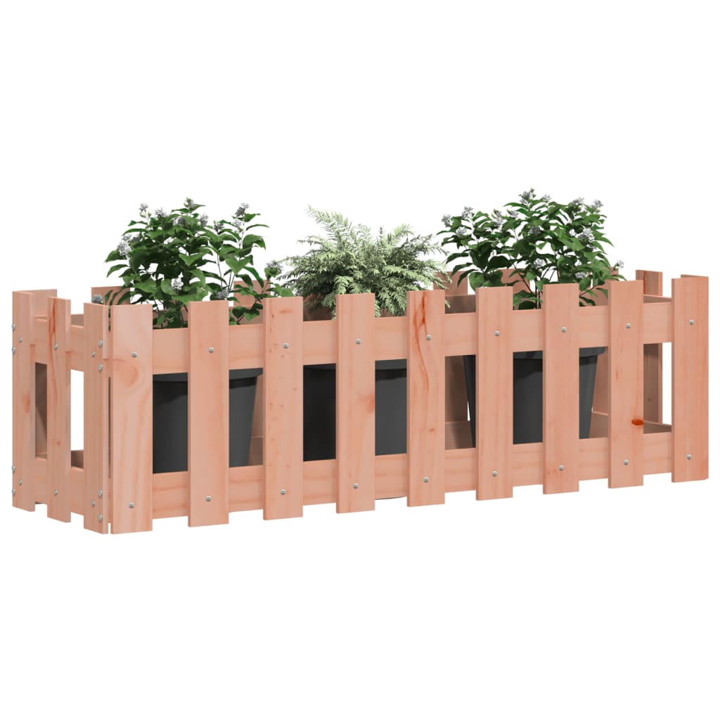 Plantenbak Verhoogd Hekontwerp 100X30X30 Cm Massief Douglashout