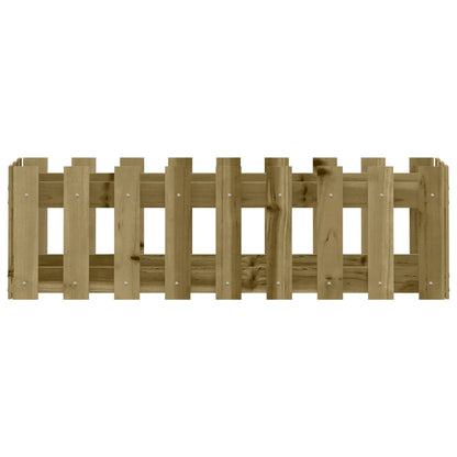Plantenbak Verhoogd Hekontwerp 100X30X30 Cm Geïmpregneerd Hout