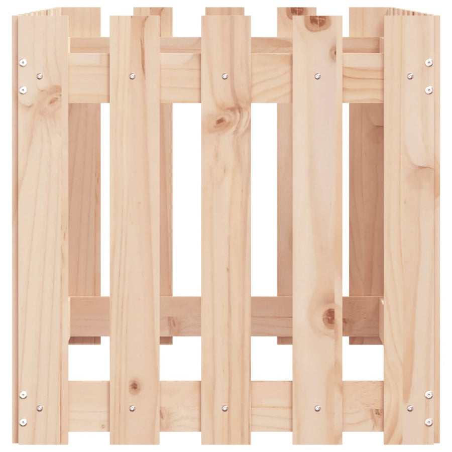 Plantenbak Verhoogd Met Hekontwerp 100X50X50 Cm Grenenhout
