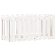 Plantenbak Verhoogd Hekontwerp 100X50X50 Cm Grenenhout Wit