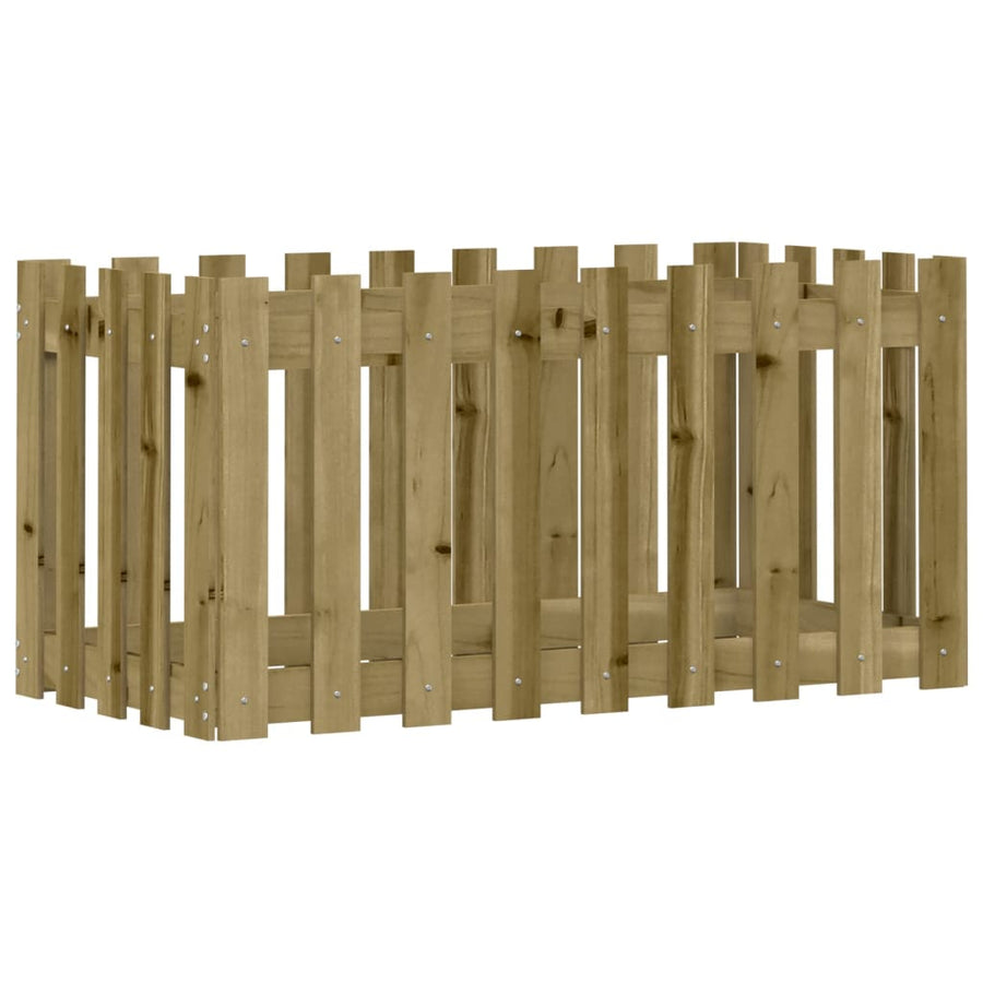 Plantenbak Verhoogd Hekontwerp 100X50X50 Cm Geïmpregneerd Hout