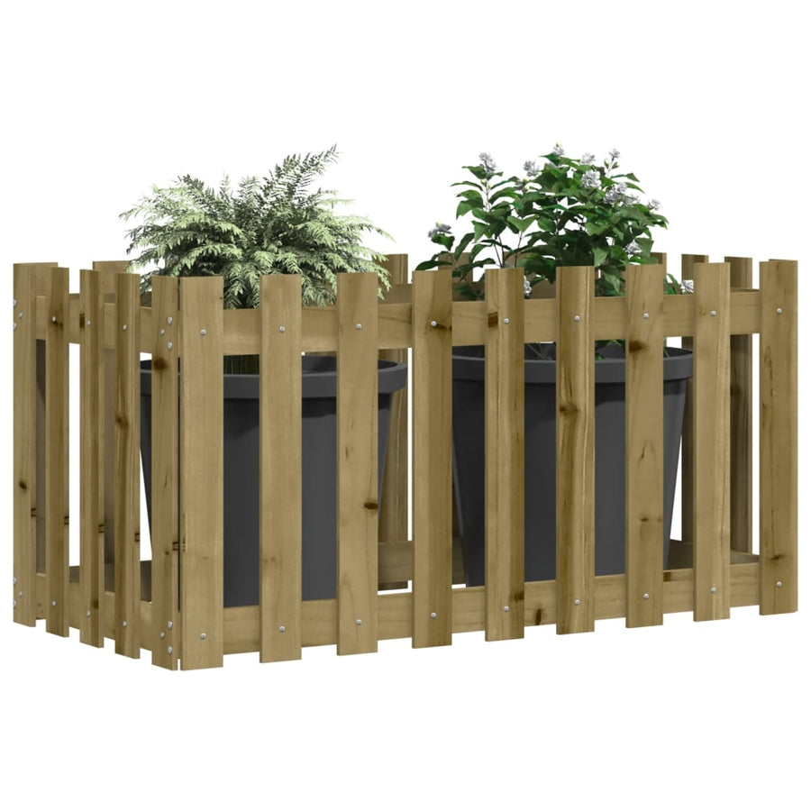 Plantenbak Verhoogd Hekontwerp 100X50X50 Cm Geïmpregneerd Hout