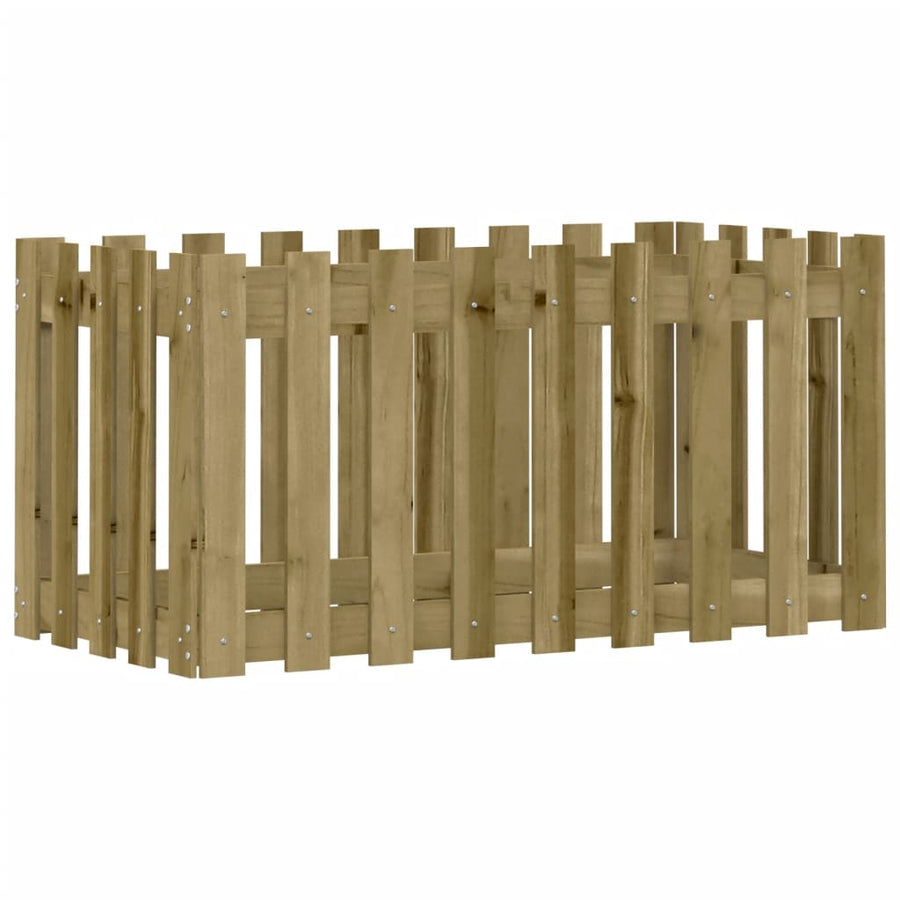 Plantenbak Verhoogd Hekontwerp 100X50X50 Cm Geïmpregneerd Hout