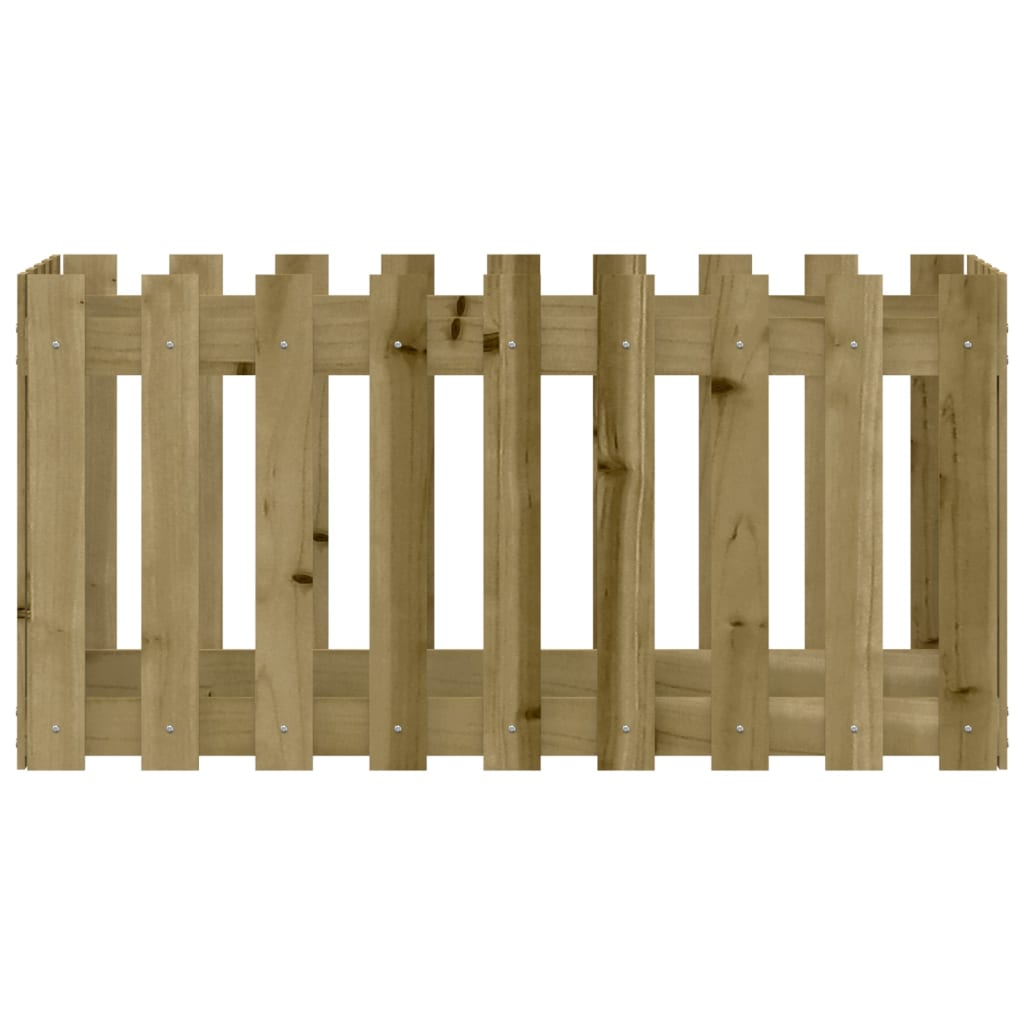 Plantenbak Verhoogd Hekontwerp 100X50X50 Cm Geïmpregneerd Hout