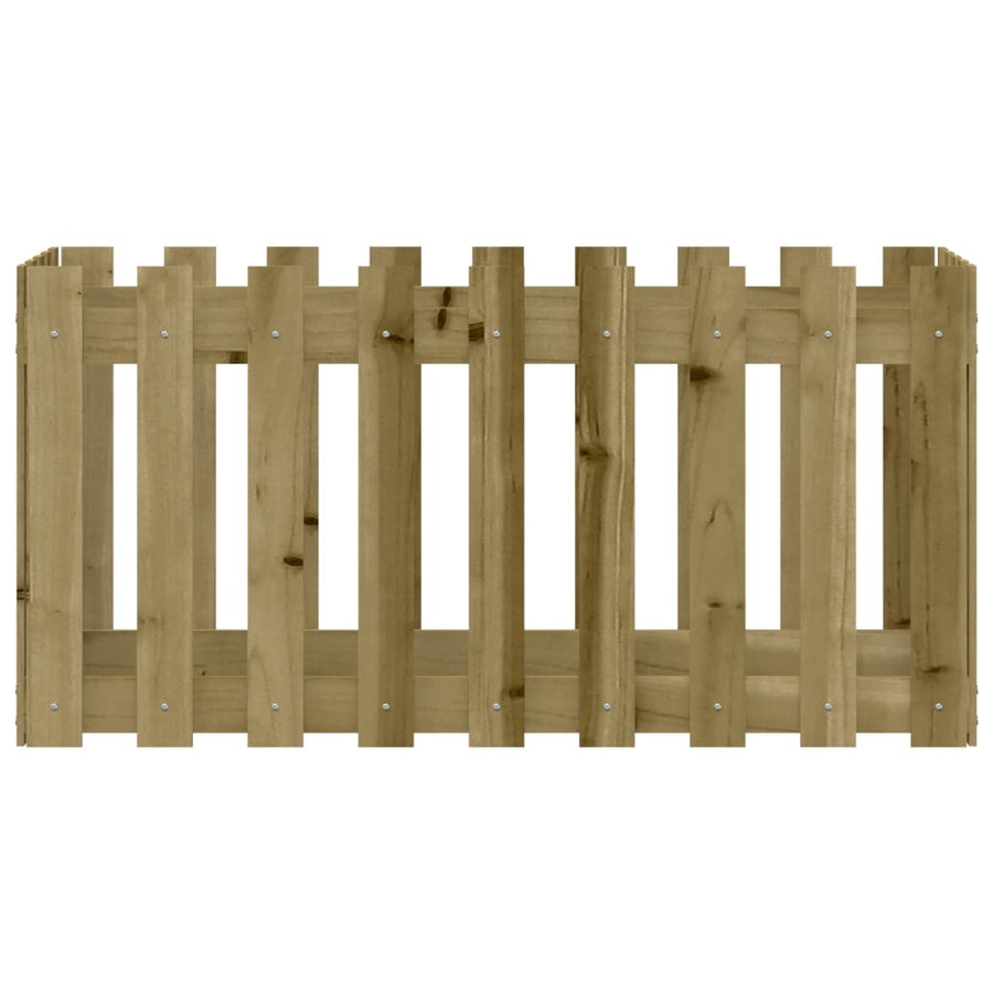 Plantenbak Verhoogd Hekontwerp 100X50X50 Cm Geïmpregneerd Hout