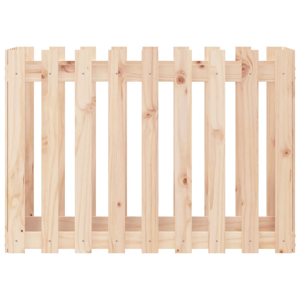 Plantenbak Verhoogd Met Hekontwerp 100X50X70 Cm Grenenhout