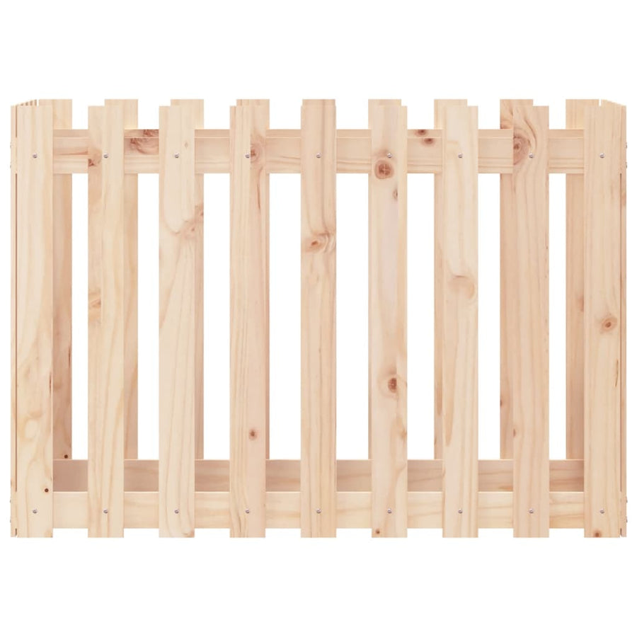 Plantenbak Verhoogd Met Hekontwerp 100X50X70 Cm Grenenhout