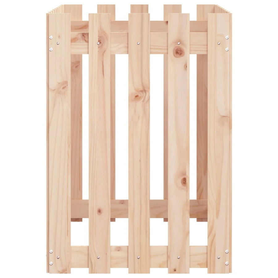 Plantenbak Verhoogd Met Hekontwerp 100X50X70 Cm Grenenhout