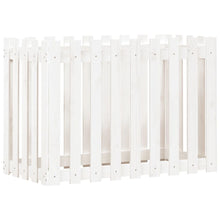 Plantenbak Verhoogd Hekontwerp 100X50X70 Cm Grenenhout Wit