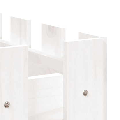 Plantenbak Verhoogd Hekontwerp 100X50X70 Cm Grenenhout Wit