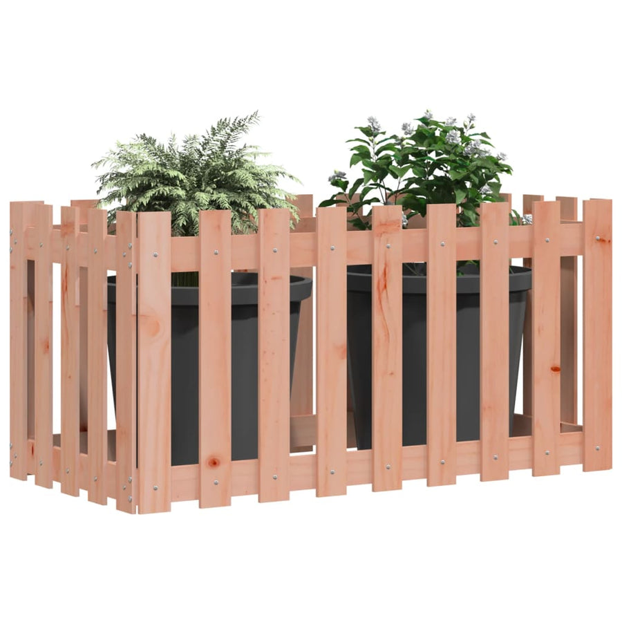 Plantenbak Verhoogd Hekontwerp 100X50X70 Cm Massief Douglashout