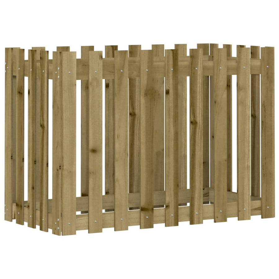 Plantenbak Verhoogd Hekontwerp 100X50X70 Cm Geïmpregneerd Hout