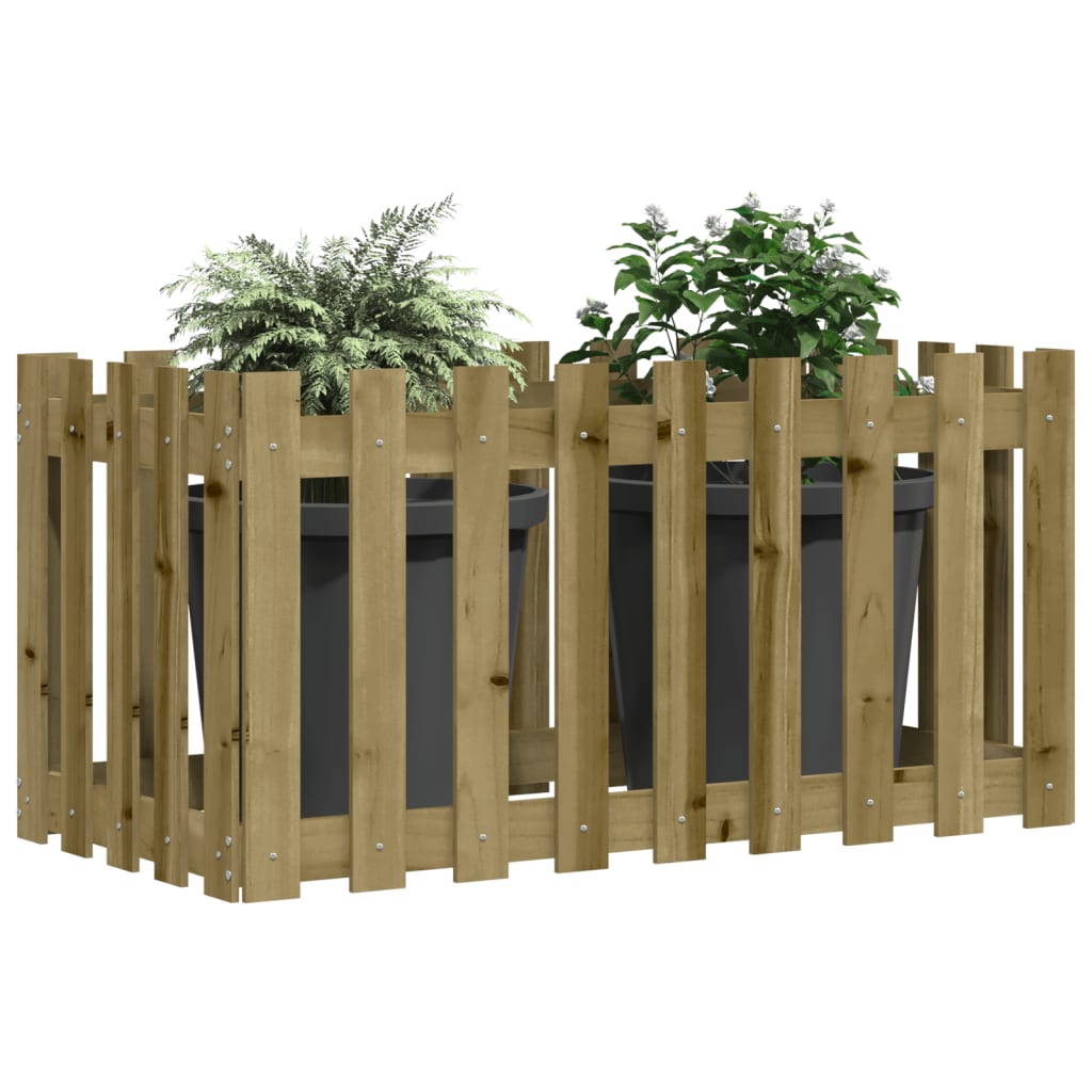 Plantenbak Verhoogd Hekontwerp 100X50X70 Cm Geïmpregneerd Hout