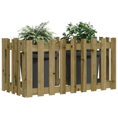 Plantenbak Verhoogd Hekontwerp 100X50X70 Cm Geïmpregneerd Hout