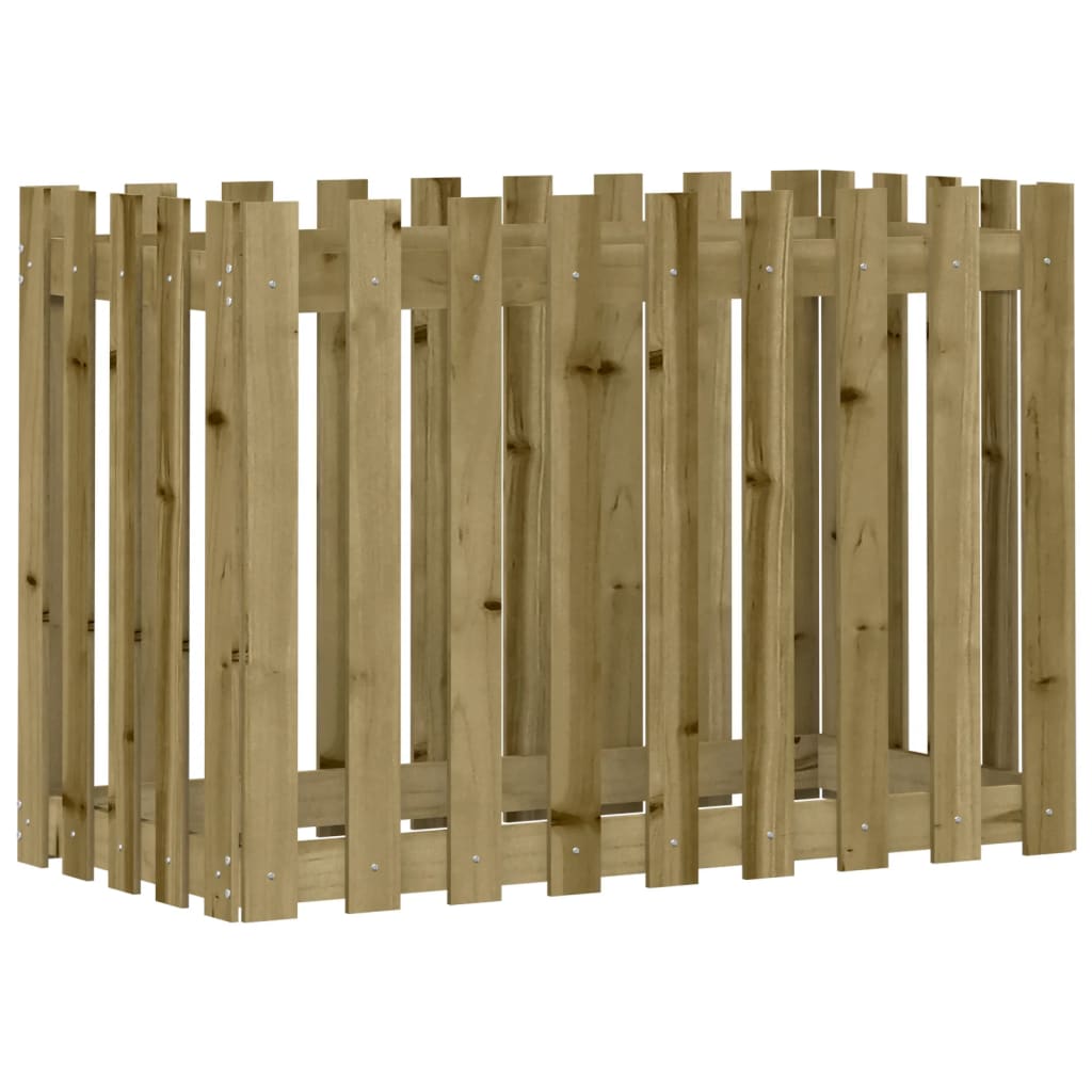 Plantenbak Verhoogd Hekontwerp 100X50X70 Cm Geïmpregneerd Hout