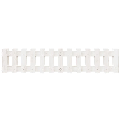 Plantenbak Verhoogd Hekontwerp 150X30X30 Cm Grenenhout Wit