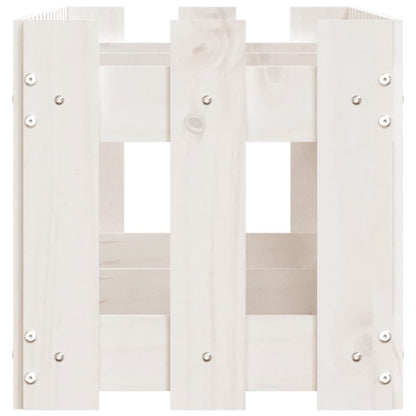 Plantenbak Verhoogd Hekontwerp 150X30X30 Cm Grenenhout Wit