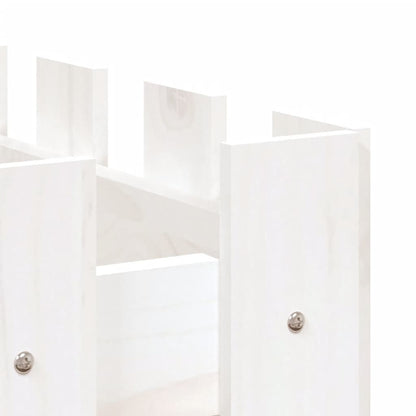 Plantenbak Verhoogd Hekontwerp 150X30X30 Cm Grenenhout Wit